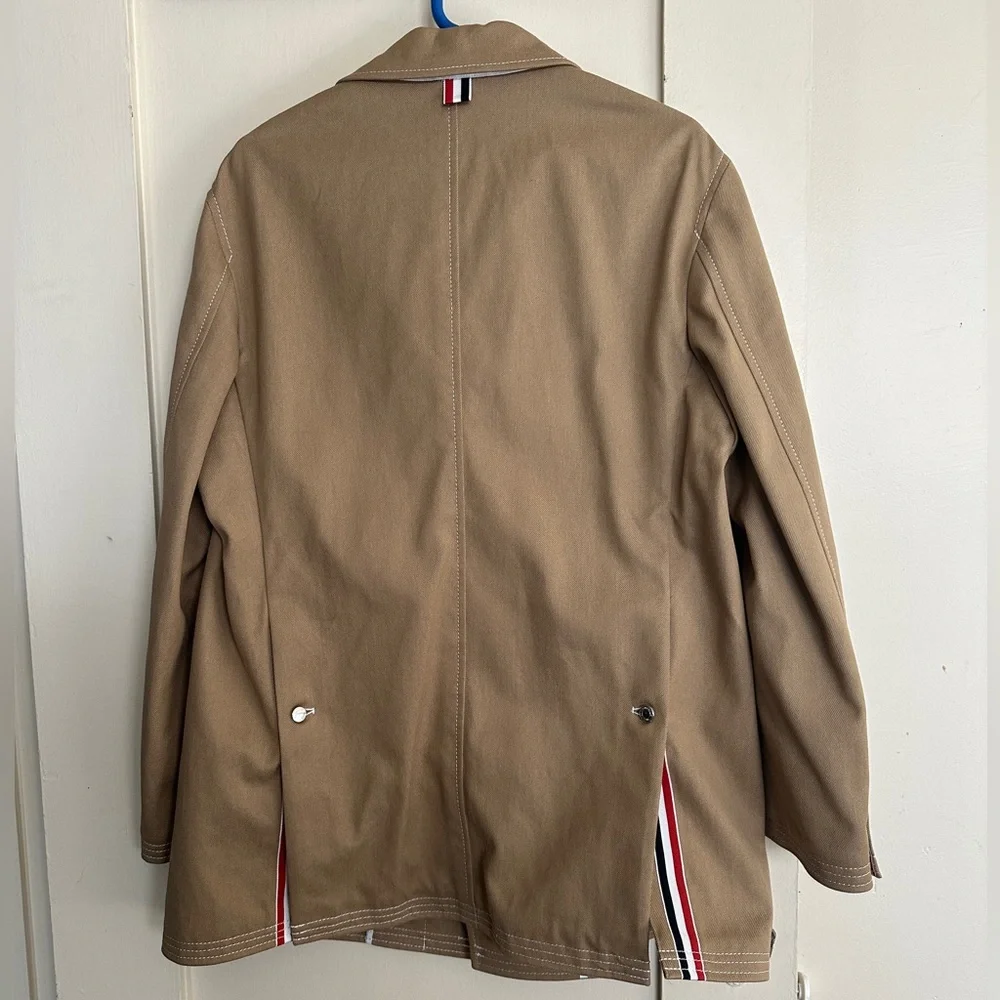 Thom Browne Tan Trench Coat - Picture 2 of 15